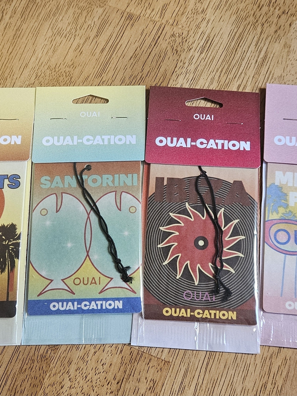 OUAI Ouai-Cation 4 Car Freshners New Sealed